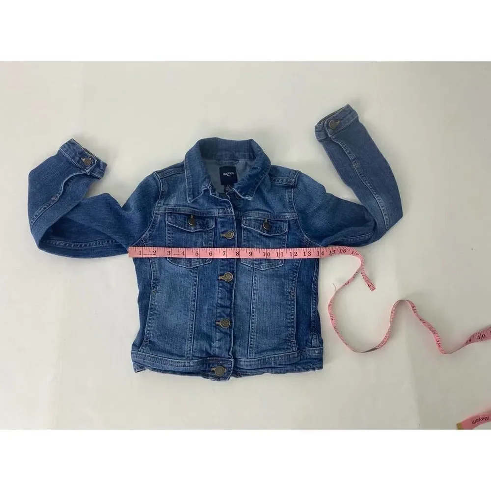 GAP Kids Jean Jacket Blue Distressed - Large